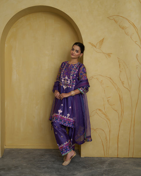 The Angoori Patan Ikat & Silk Chanderi Set