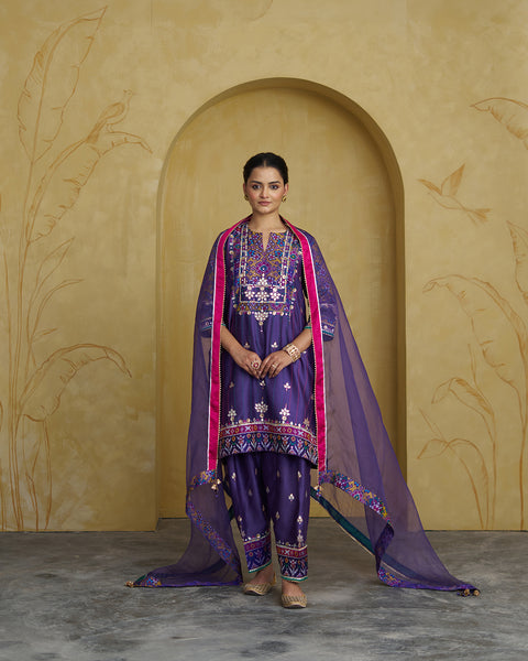 The Angoori Patan Ikat & Silk Chanderi Set