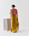 The Gulabi Silk Tissue Chanderi Blouse with Gota Zari Handwork