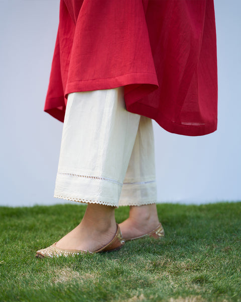 Pure Cotton & Lace Pants