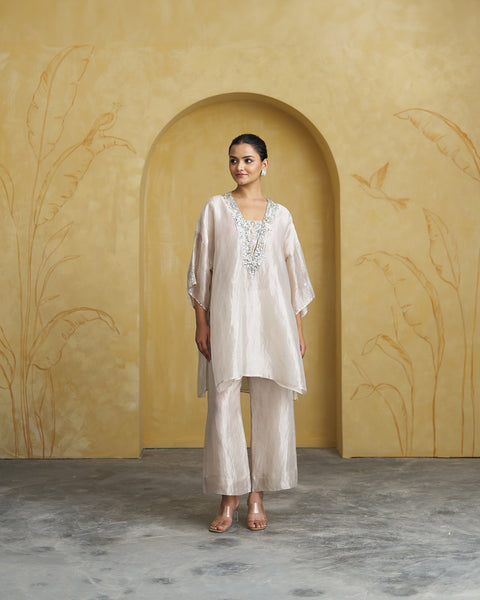 The Silver Pearl Banarasi Reshami Tissue Set