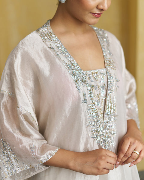 The Silver Pearl Banarasi Reshami Tissue Set
