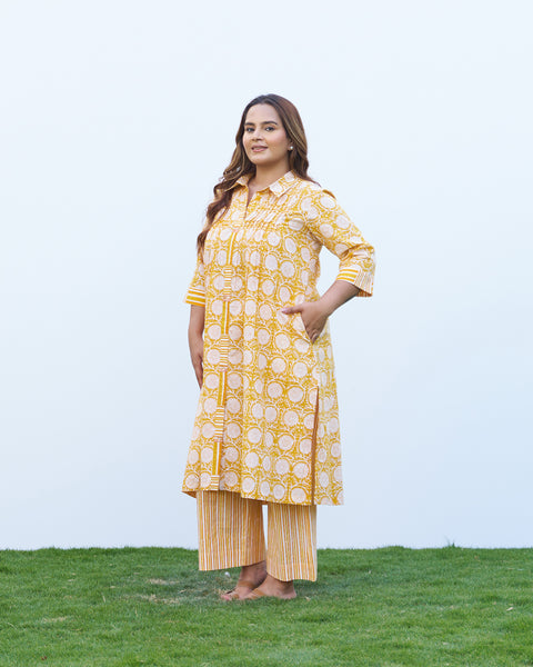 The Marigold Kurta & Pants Set